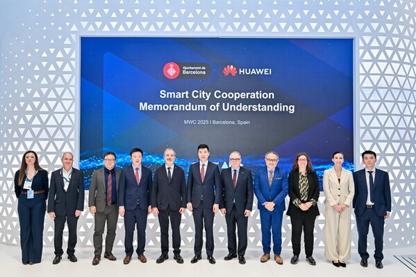 华为与巴塞罗那市政府签署智慧城市战略合作谅解备忘录