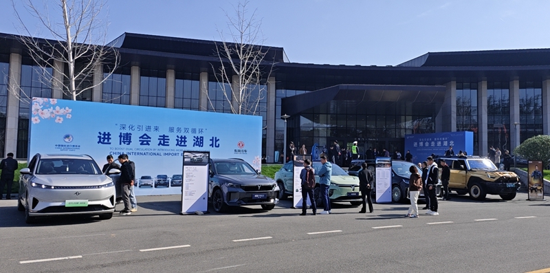 “进博会走进湖北”活动展区。 湖北省商务厅供图