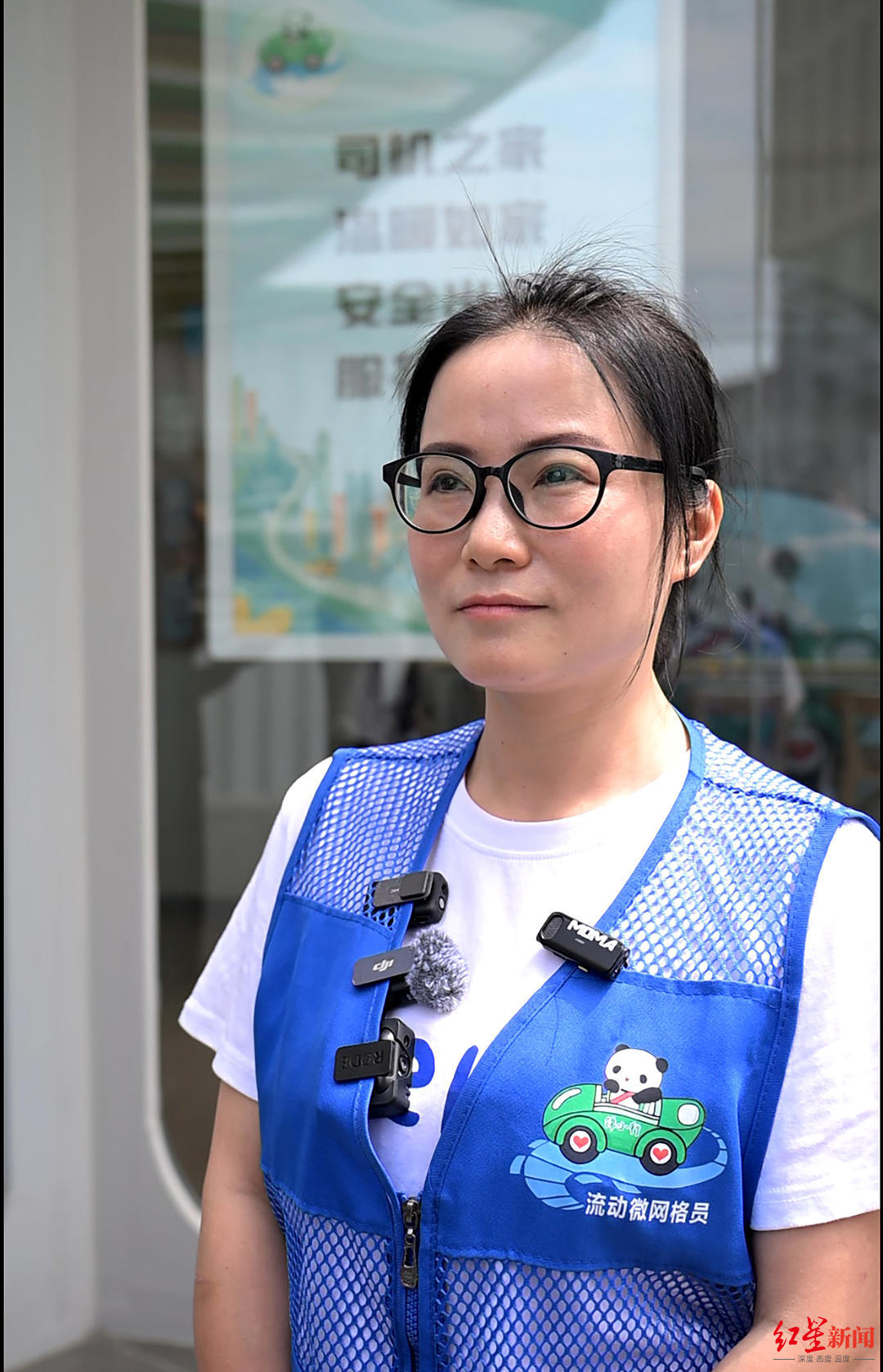 ▲皇经楼社区党委委员刘萍